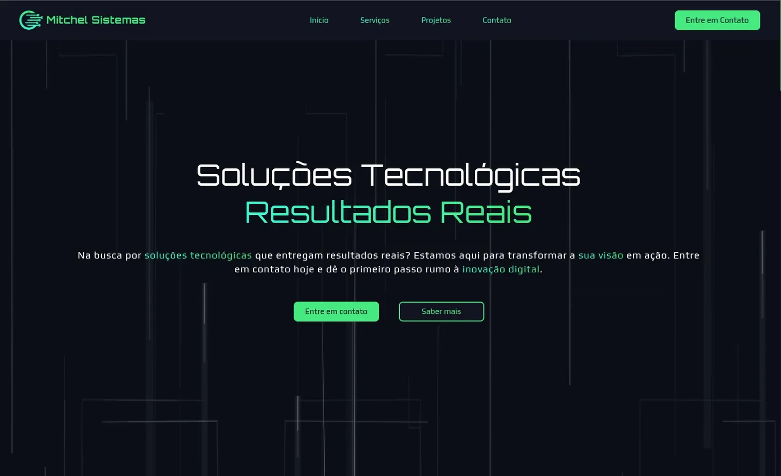 Mitchel Sistemas — My own company's site — the one this design system came out of.
